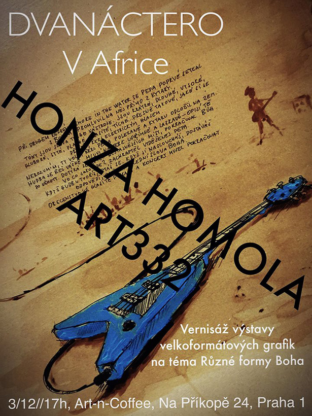 Vernisáž výstavy grafik Honzy Homoly z Wohnoutu Vernisáž výstavy grafik Honzy Homoly